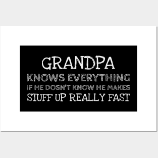 Grandpa knows everything Posters and Art